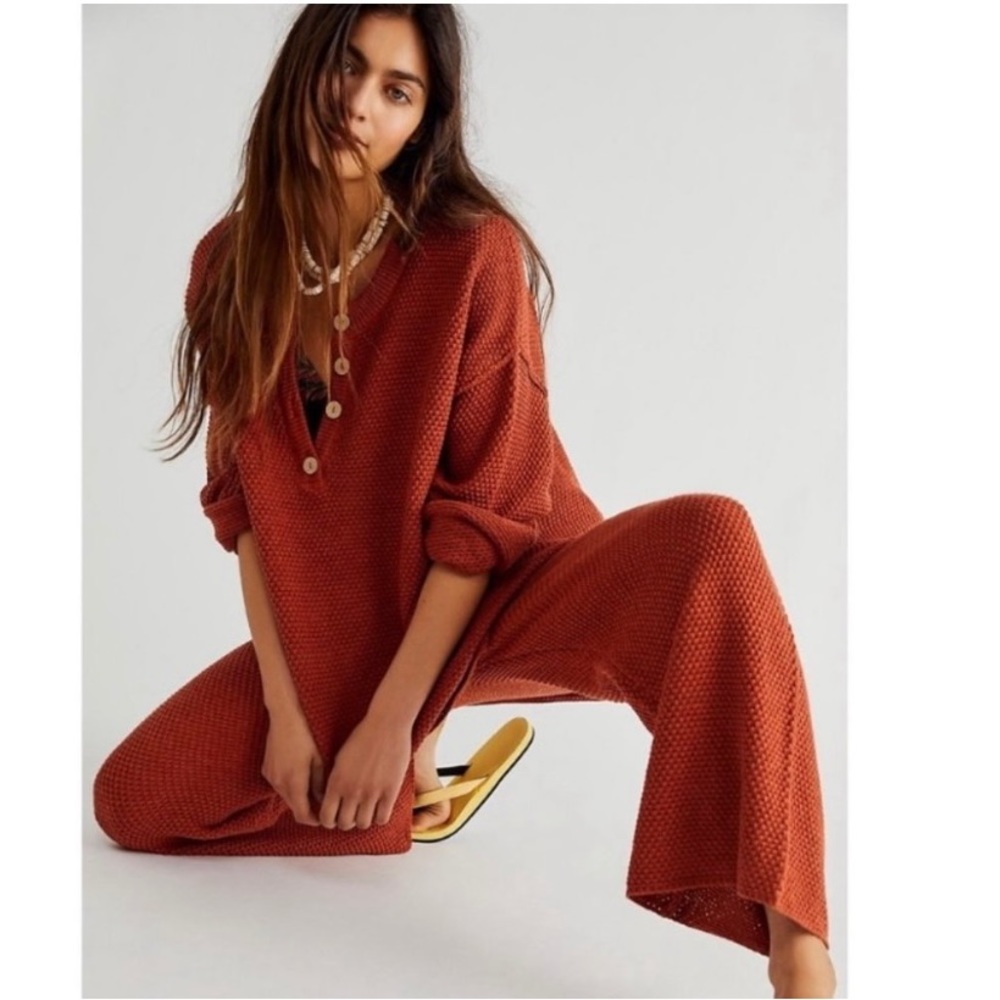 Free People Hailee Sweater set Rust Size M